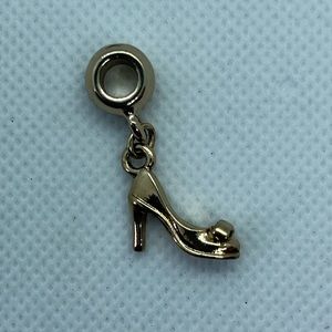 Goldtone Shoe bracelet charm